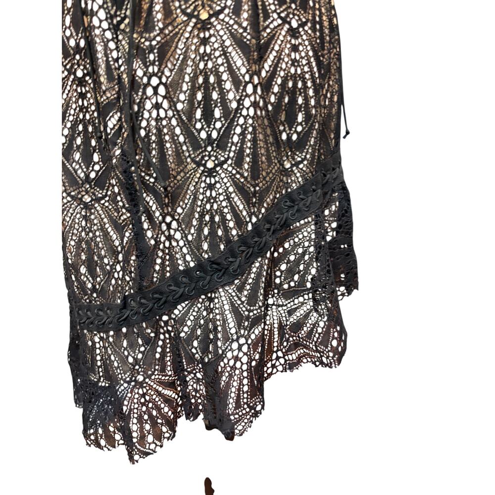 For Love and Lemons Black Lace Mini Dress Size L - Picture 11 of 16